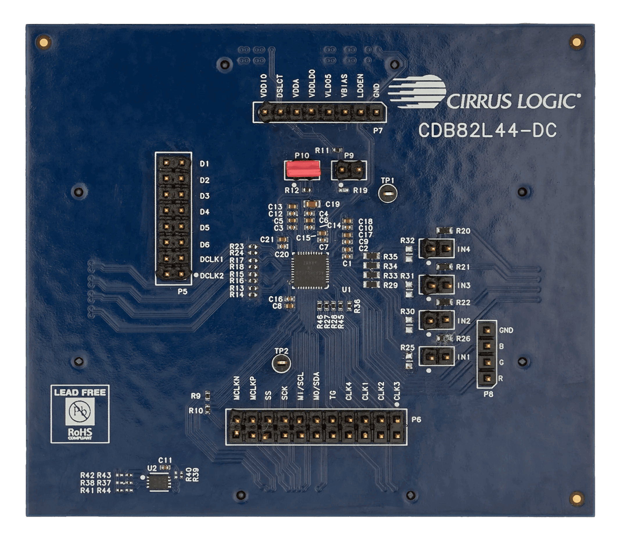 CS82L44 Analog Front-End Evaluation Board (CDB82L44-DC)